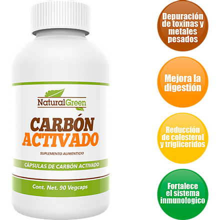 CARBON ACTIVADO 90 CAPS